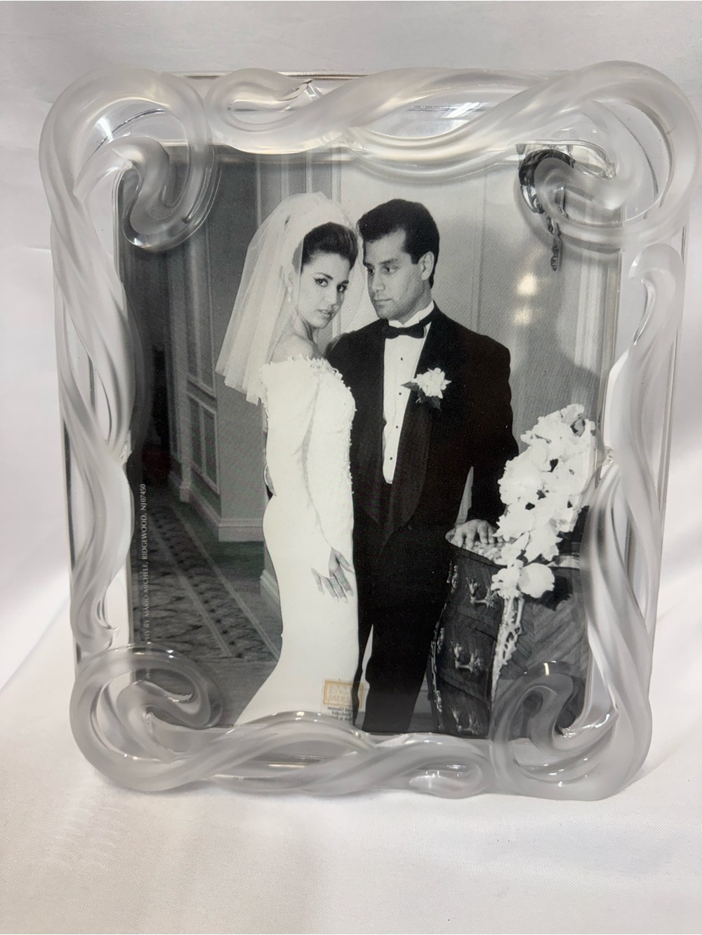 Vtg Crystal Picture Frame Japan